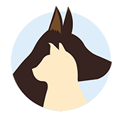 A dog and a cat